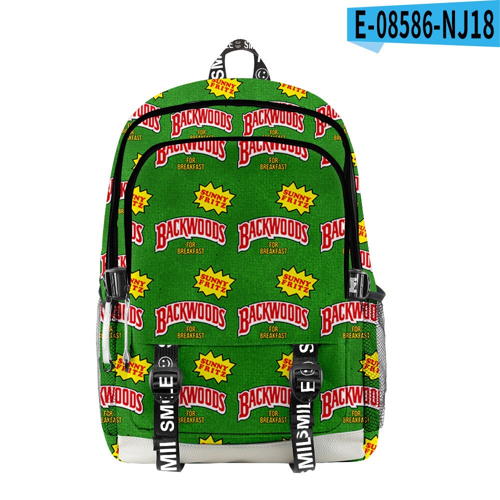 Backwoods 3d Printed Backpack School Student Casual Book Backpack Laptop Bag: M