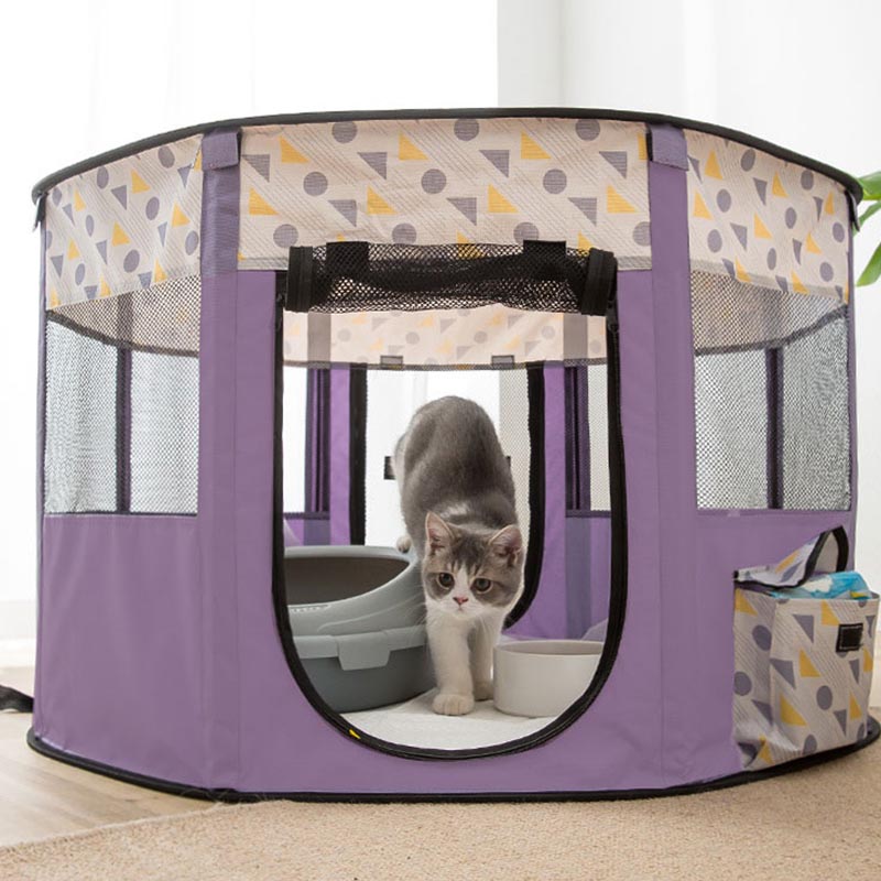 Portable collapsible dog cage, cat house, pet cage, puppy fence, small kennel, breathable tent, car kennel, outdoor large dog ho