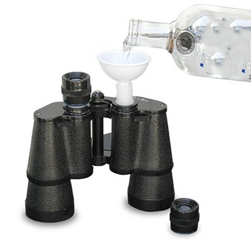 Double Sided Binocular Flask Travel Water Bottle Sport Drinkware Russian Flagon Whiskey Bottle Shot Flask Shaker Whisky Pot