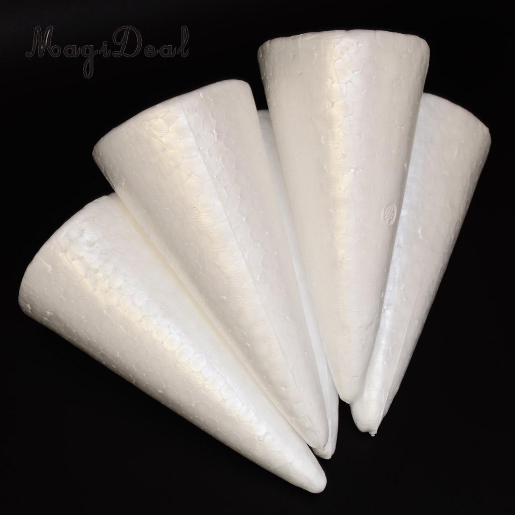 10pcs DIY Christmas Tree Styrofoam Foam Material for Kids Craft Xmas Decoration 150mm
