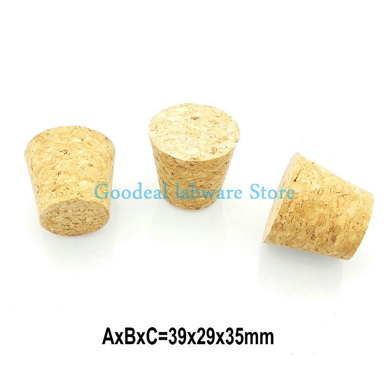 50pcs Top DIA 13mm to 39mm Synthetic Cork Lab Test Tube Cork cap Glass jar lid Wine bottle stopper Flask sealing plug
