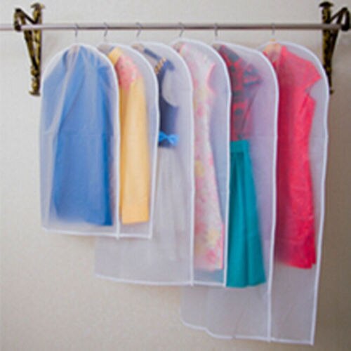 Transparent Wardrobe Storage Bags Cloth Hanging Garment Suit Coat Dust Cover