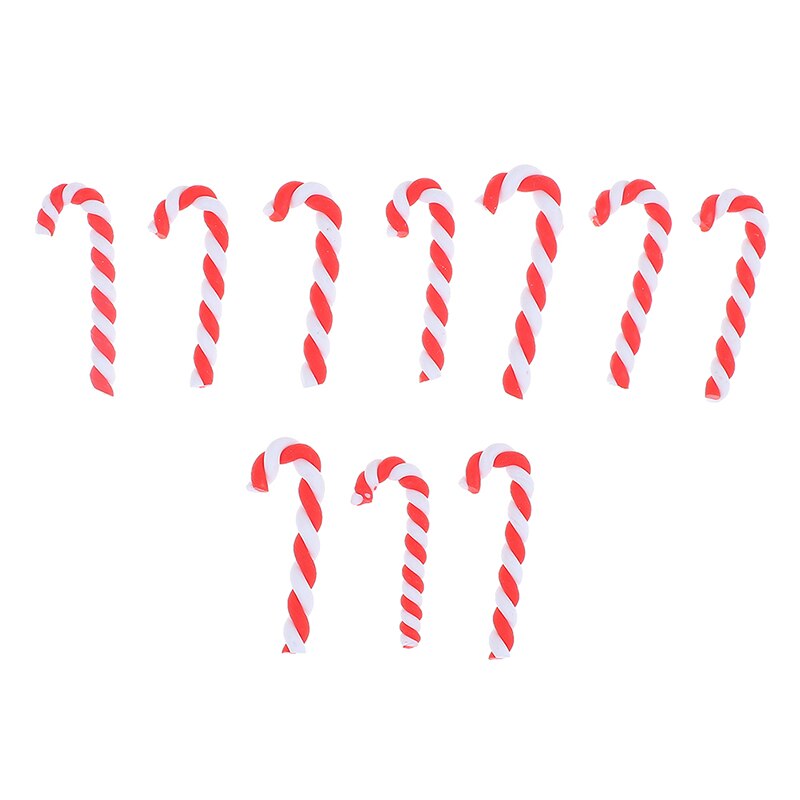 6Pcs/10pcs Christmas Canes Christmas Tree Decorations For Home Party Year Christmas Candy Cane Hanging Ornaments