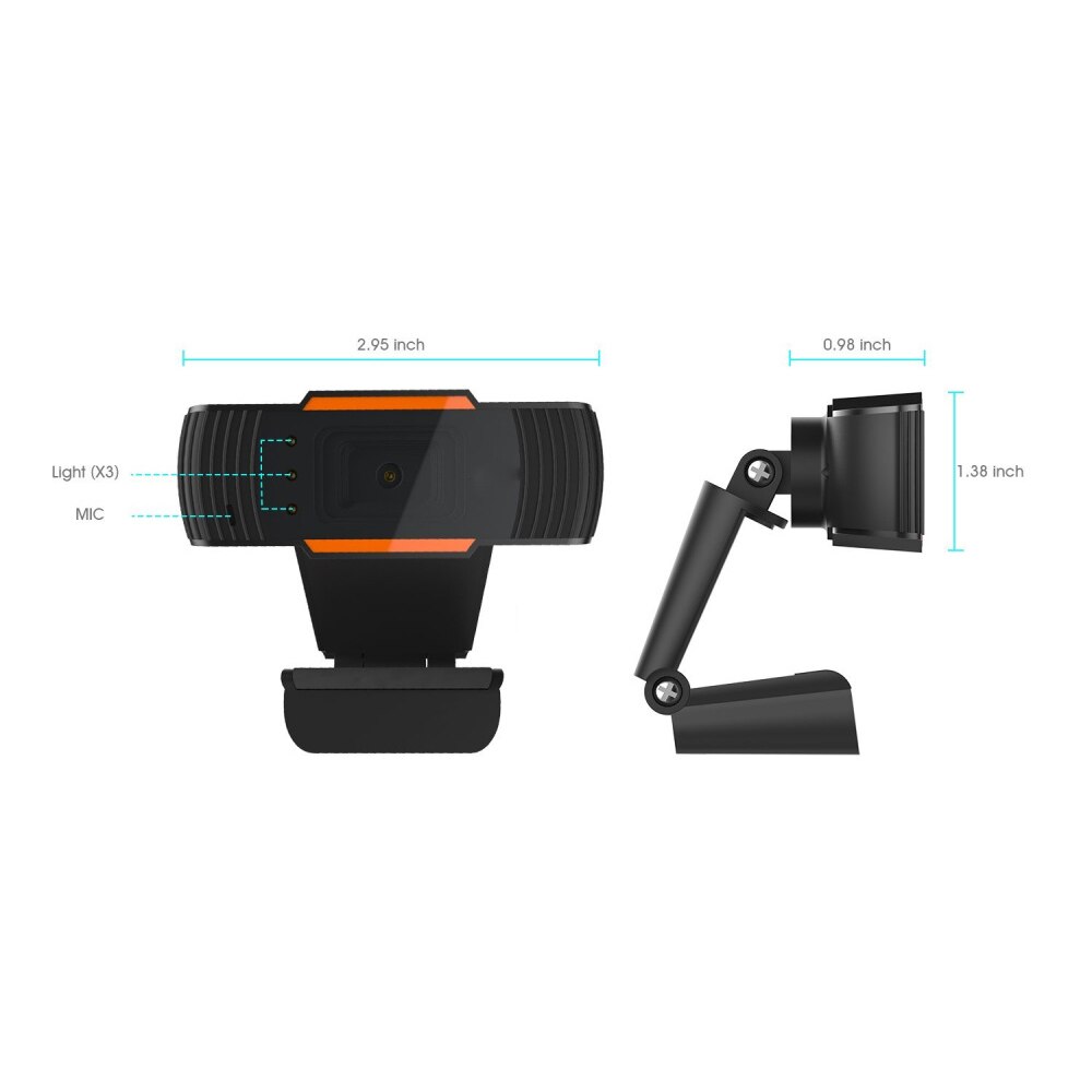 HXSJ 3LED HD webcam 480 p PC kamera mit absorption mikrofon MIC nachtsicht für Skype PC kamera USB webcam