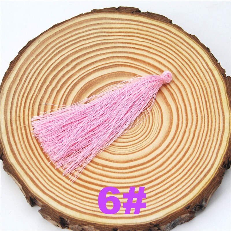 Rayon Silk Tassels DIY 50pcs 95mm Embellish Handmade Jewelry Findings Supplies For Curtain Earrings Accessories Fringe LS011: 6