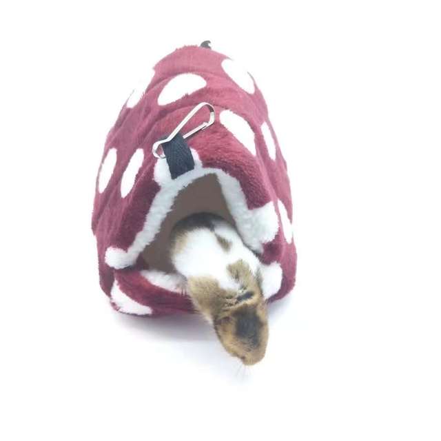 Lille dyr hamster bure kæledyr kanin hamster hus rotte hamster tilbehør pindsvin seng egern marsvin vinter hængende rede: 11