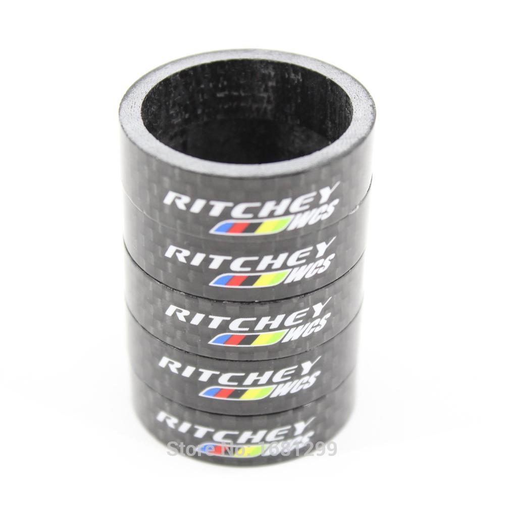 5 stks 10mm racefiets 3 K full carbon headsets washer mountainbike stuurpen carbon spacers MTB fietsonderdelen
