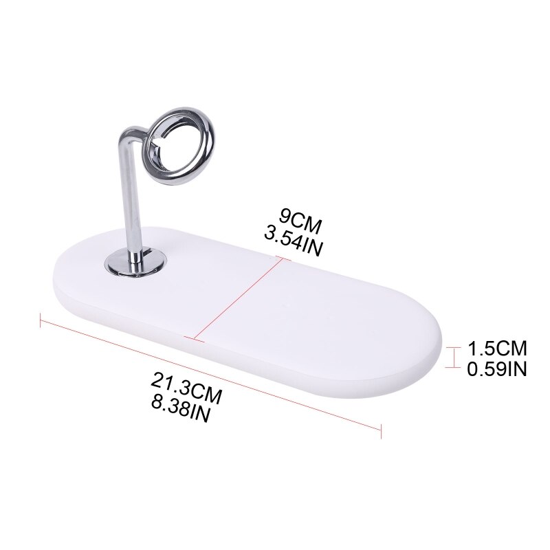 10W Wireless Charger 3-in-1 5 Coils QI Wireless Fast Charging Pad Simultaneously Charge for Phone Smart Watch Earbud