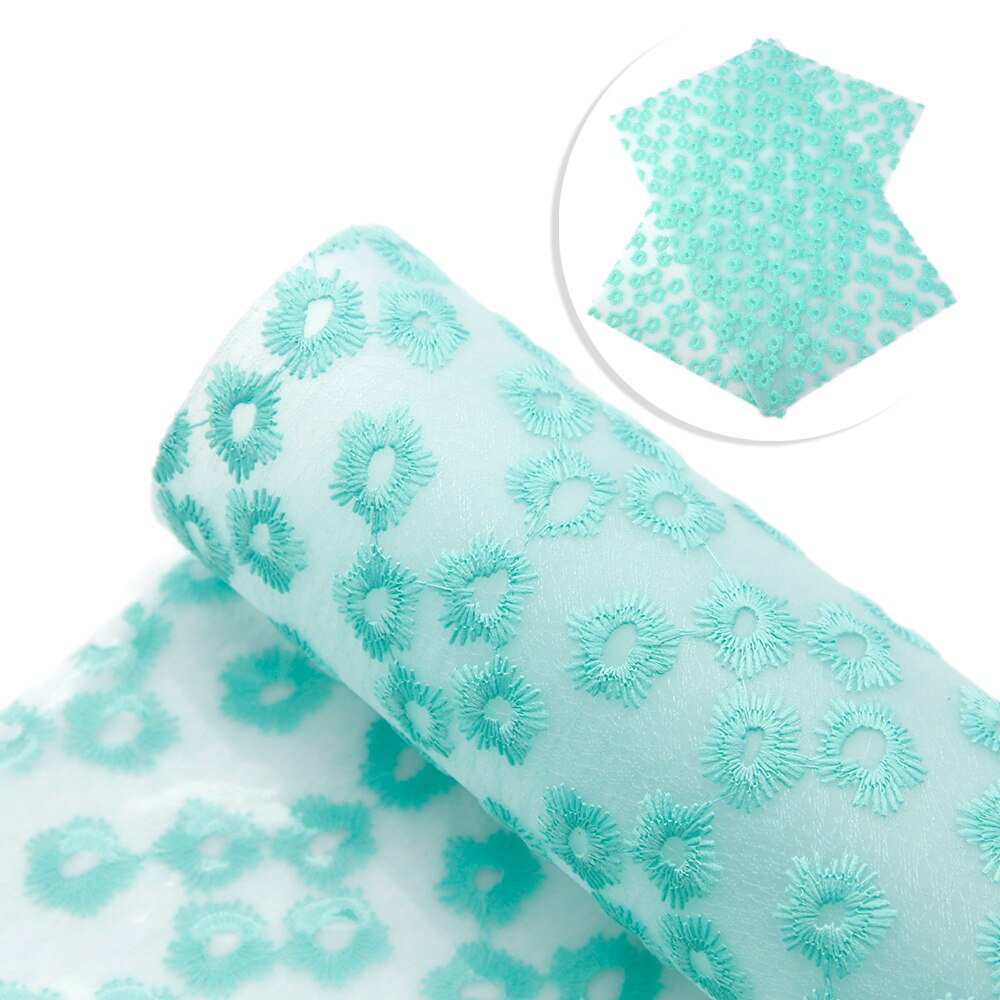 20*34cm Color sólido bordado flor gelatina cuero sintético para proyectos de bolsos hechos a mano DIY, 1Yc8087: 1095260006