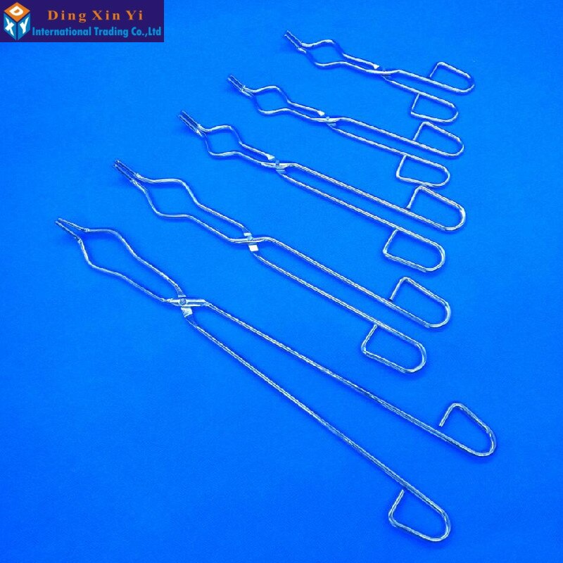Pinzas de crisol de 25CM, proceso de chapado de cromo, laboratorio con las pinzas de crisol