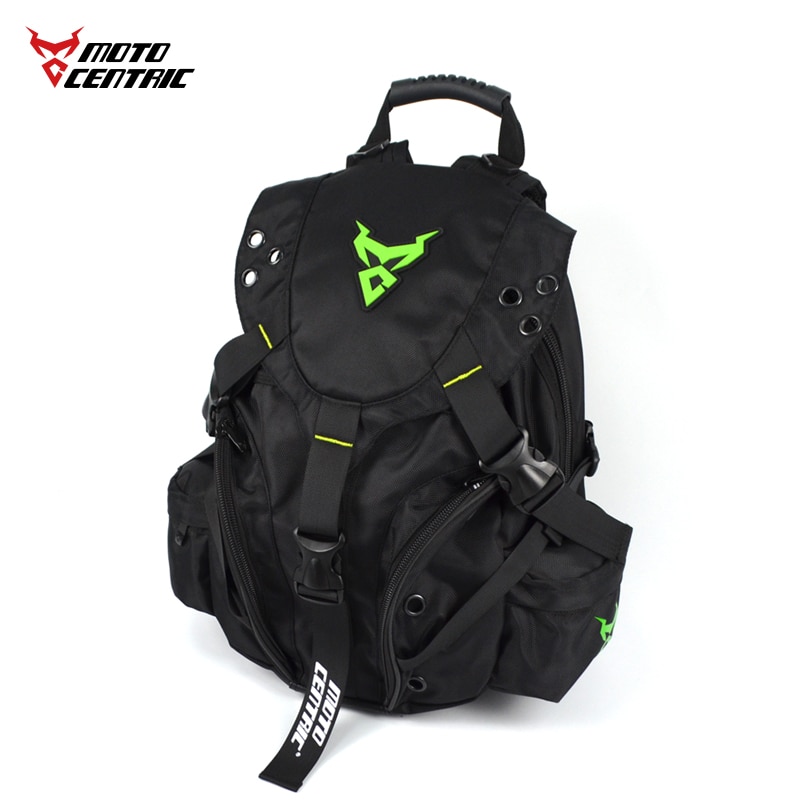 Mochila impermeable para motocicleta para hombre, bolsa de equipaje de viaje para Moto, magnética, color negro