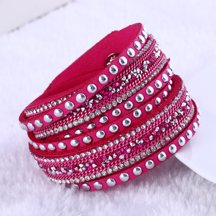 Kejialai Frauen Neue Armbinde Charme Jahrgang wickeln Armbinde Handgelenk Flanell Heißer Simulierte Armbinde KJL034: 5