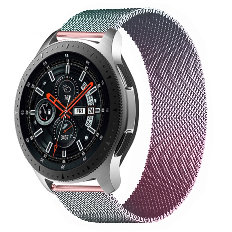 Pulsera Milanese loop correa para Samsung Galaxy ver 3 46mm 45mm activo 2 42mm 41mm de S3 Frontera, 20mm, 22mm, pulsera Huawei GT 2 banda