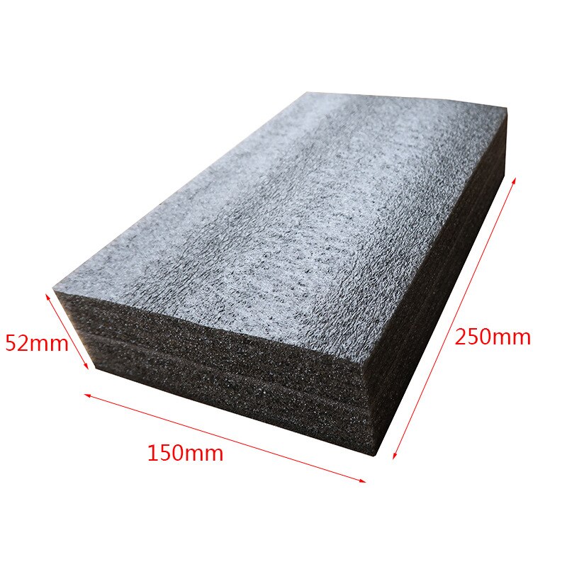 Tapis de coussin en mousse Dense, 10 pièces, épingle à aiguille carrée noire, Insertion de feutrage, outil de laine à coudre, bricolage, artisanat: 150x250x52mm