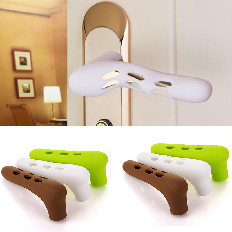 Safety Door Handle Protective Cover Soft Silicone Door Knob Covers For Baby's Room Avoid Collision Silicone Door Knob Covers