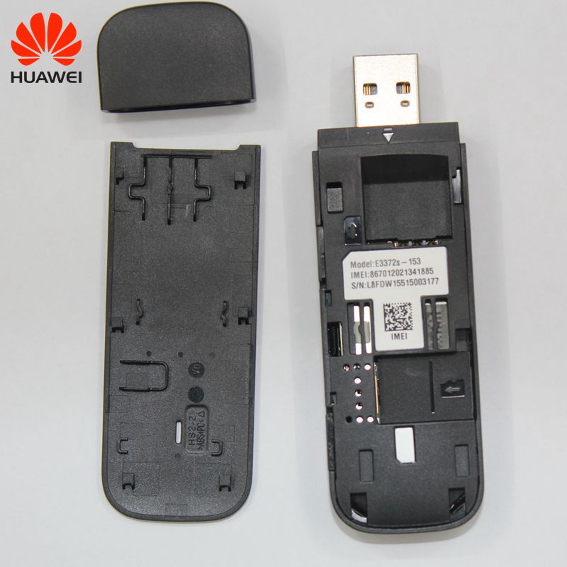 Unlocked Huawei 4G USB Modem E3372 E3372s-153 plus een paar antenne 4G LTE USB Dongle 150 mbps Modem USB modem PK K5160