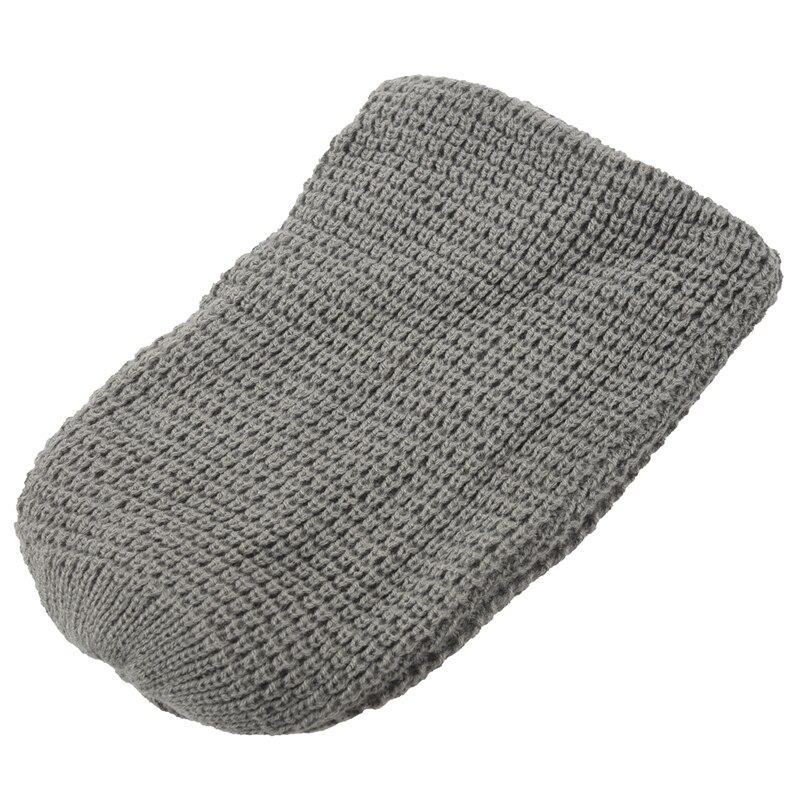 Heren slouchy lange muts gebreide muts voor zomer winter oversized grijs