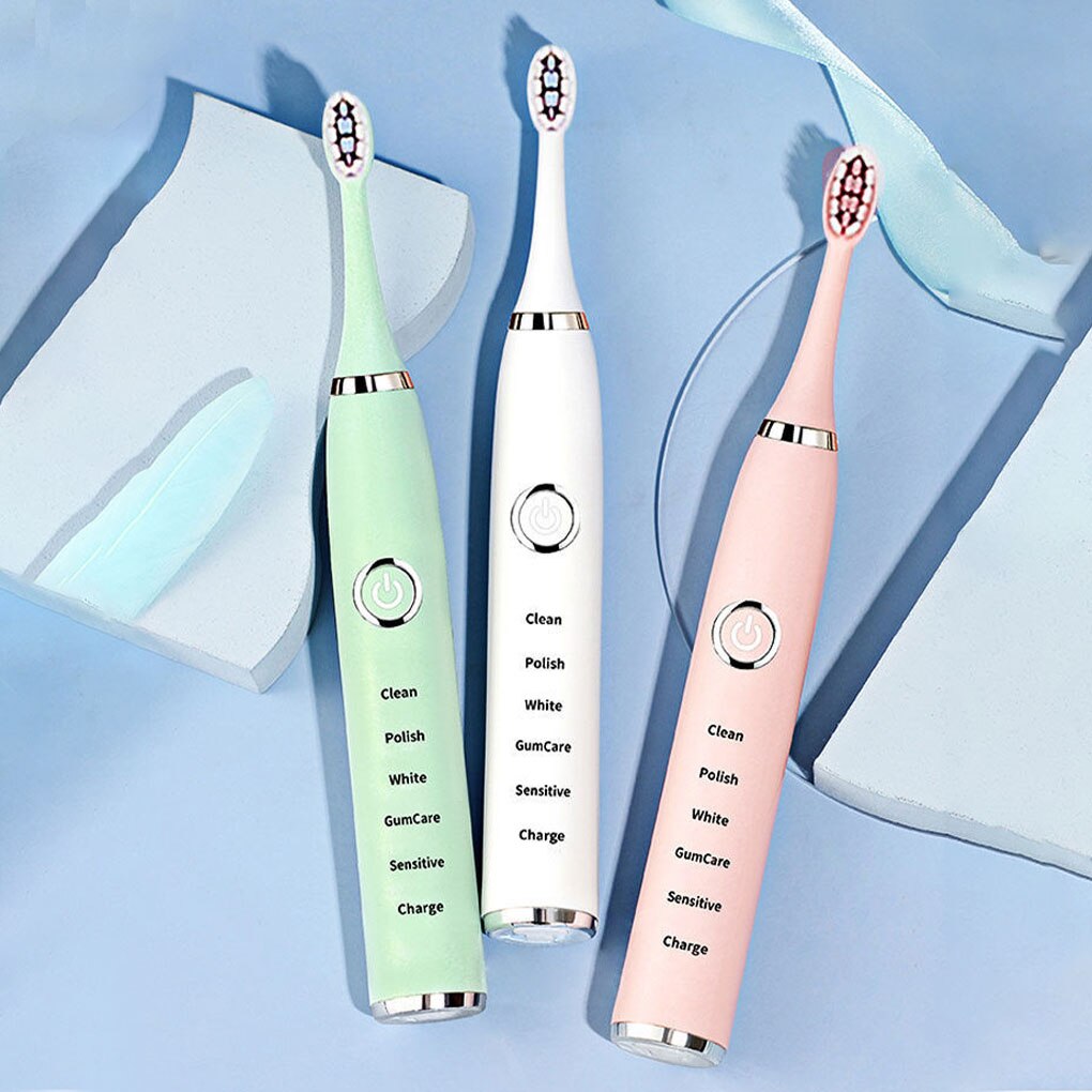 Brosse à dents électrique Super sonique pour adultes et enfants, avec minuterie intelligente, pour le blanchiment, IPX7, étanche, batterie AA remplaçable
