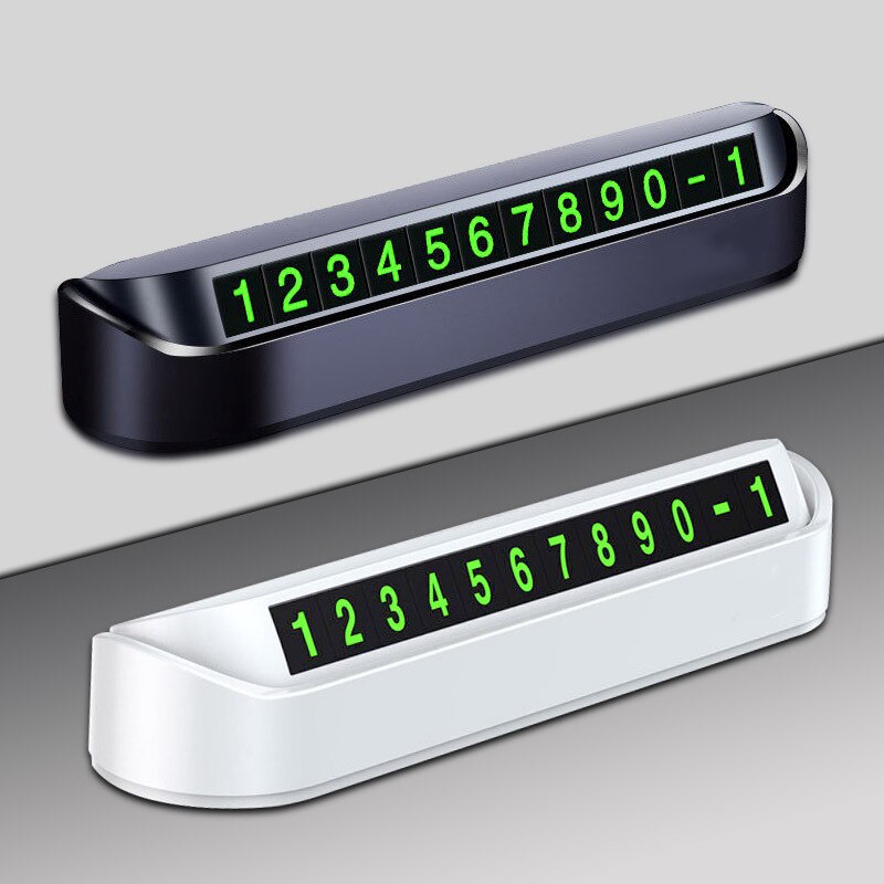 Multifunction Car Temporary Parking Card Phone Number Card Plate with Mobile phone stand Air Freshener Perfume Car Accessories