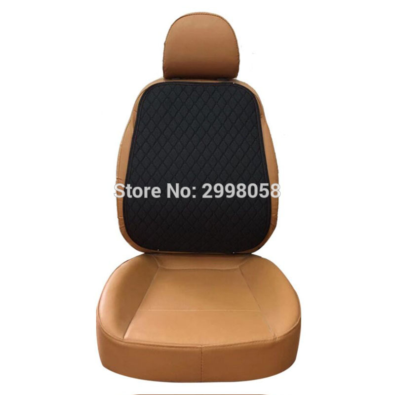 Hør bilsæde ryglæn betræk beskytter linned forsæde pude ryglæn pude måtte universal slip til auto interiør lastbil suv varevogn