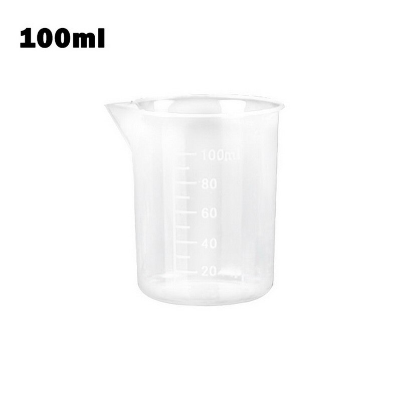Handleless Plastic Measuring Cups Kitchen Bar Supplies Transparent Plastic Baking Measuring Cup Various Capacities Beaker Liquid: 1pc 100ml