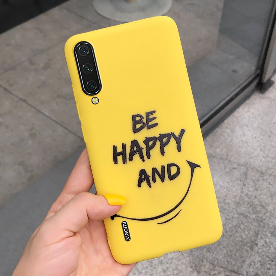 For Xiaomi mi A3 case silicone tpu soft black phone case Back cover for Xiomi Xiaomi MI A3 A 3 Cases mia3 bumper funda capa: Orange