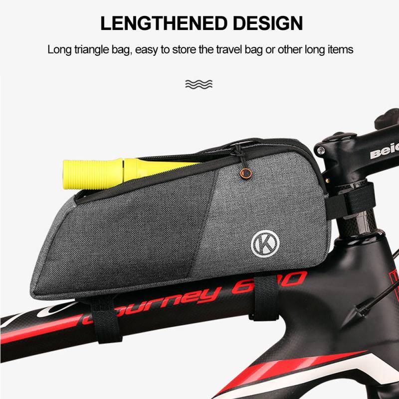 Nylon Fietstas Reflecterende Effect Bike Driehoek Frame Tas Telefoon Waterdichte Bike Fiets Bag Tassen