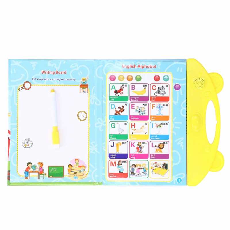 Electronic Sound Book Improve Ability Learning Sound Book Early Education Audio Book with Pen for Daily Playing