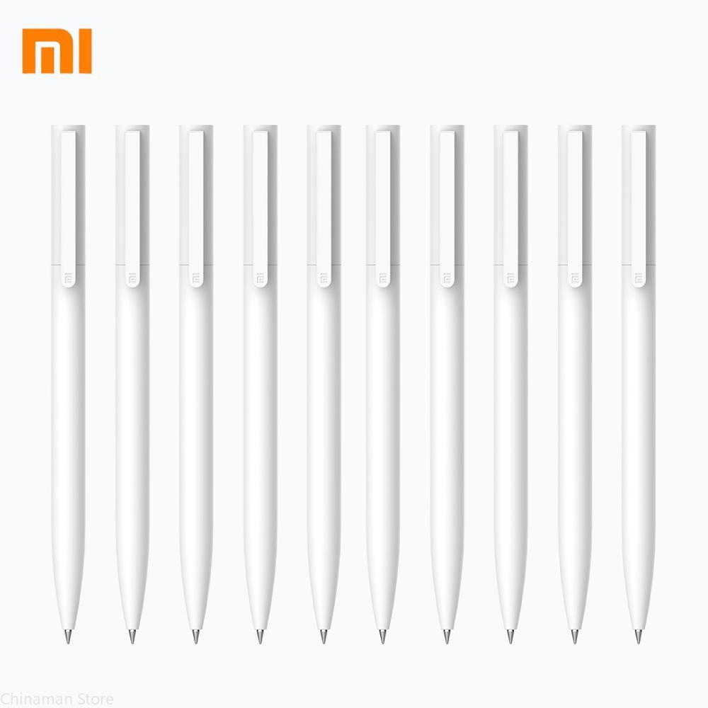 Original Xiaomi Mijia Gel Pen MI Pen 9.5mm Signing Pen PREMEC Smooth Switzerland Refill MiKuni Japan Ink (Black/Blue) Best