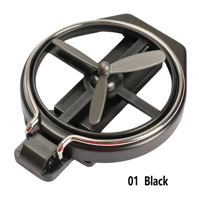 Portavasos plegable Universal para coche, soporte para bebidas con ventilador, Marco para camión, furgoneta, novedad: Black