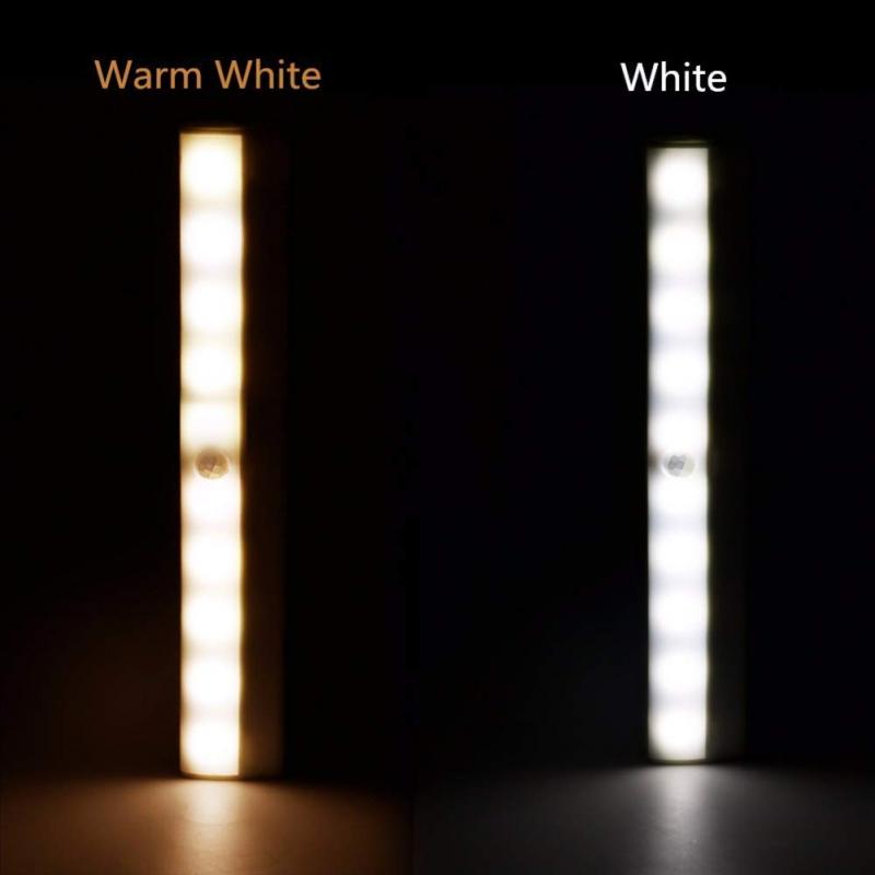 LED infrarrojo pasivo lámpara con Sensor de movimiento armario lámpara LED luz de noche de armario (tipo de batería)