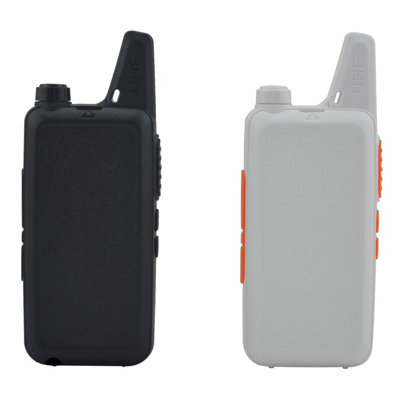 2 uds x ganar KD-C1 negro/blanco 16 canal Ultra-delgada mini Walkie Talkie de UHF 400-470 MHz de Radio de jamón