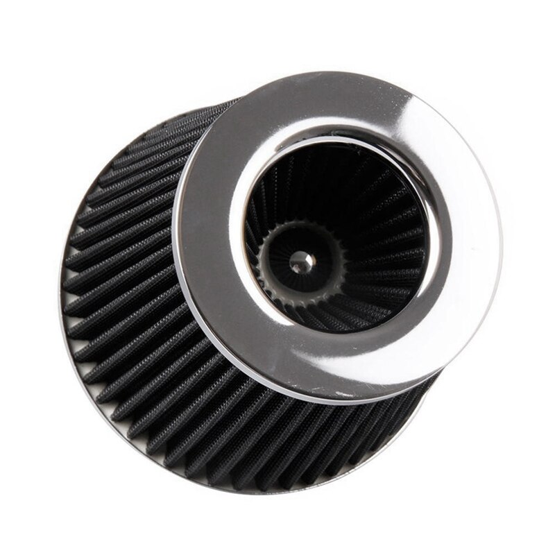 Universal Air Intake Air Filter, Large Flowing Intake Pipe Air Intake Kit Aluminum Alloy