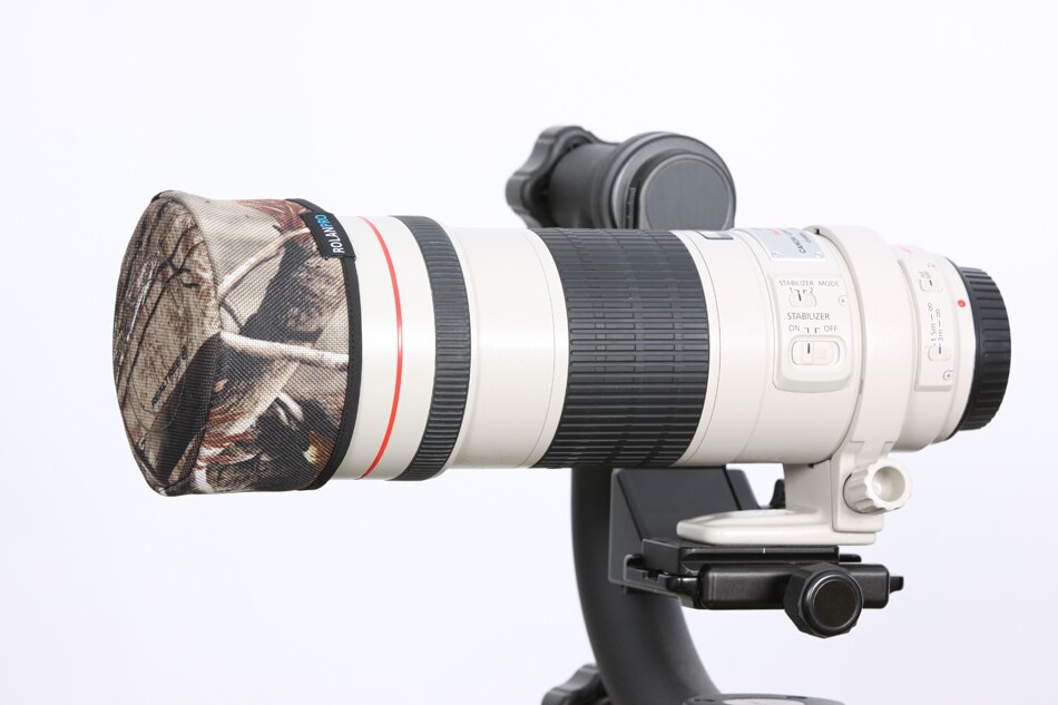 ROLANPRO – veste de Camouflage avec capuchon d&#39;objectif DSLR, vêtement téléphoto court pour Sigma Tamron Canon Nikon 300/400/500/600/800mm