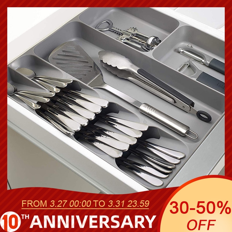 Drawer Cutlery Utensils Tray Store Organizer Drawer Kitchen Tools Drawer Divider Kitchen Storage Cabinet Plastic Drawers
