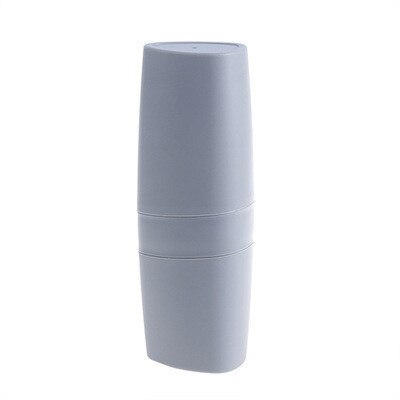1PC Travel Toothbrush Box Portable Set Simple With Cover Toothpaste Box Toothbrush Toothbrush Cup Couple Mouth Cup: Grey