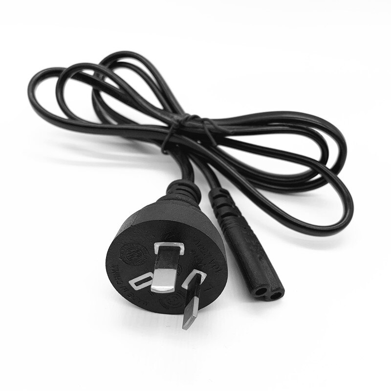 NZ AU Mains Power Cable Lead Cord AU 2-Pin To Figure 8 Plug 1.2M/4FT