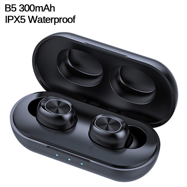 B5 Tws Bluetooth Draadloze Oortelefoon 5.0 Touch Control Oordopjes Waterdichte 9D Stereo Muziek Headset 300Mah Power Bank: Default Title