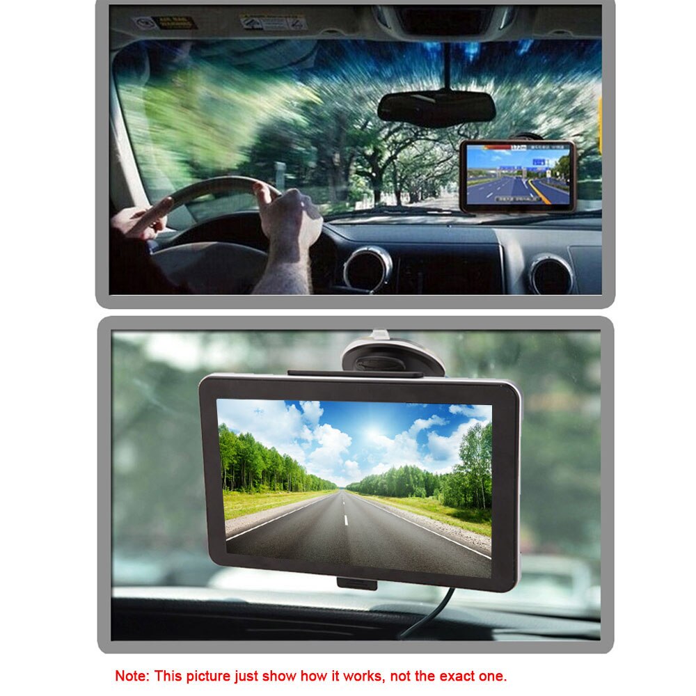 KKmoon-navegador GPS portátil para coche, pantalla táctil HD de 7 pulgadas, 128MB de RAM, 4GB de ROM, FM, MP3, sistema de entretenimiento para coche