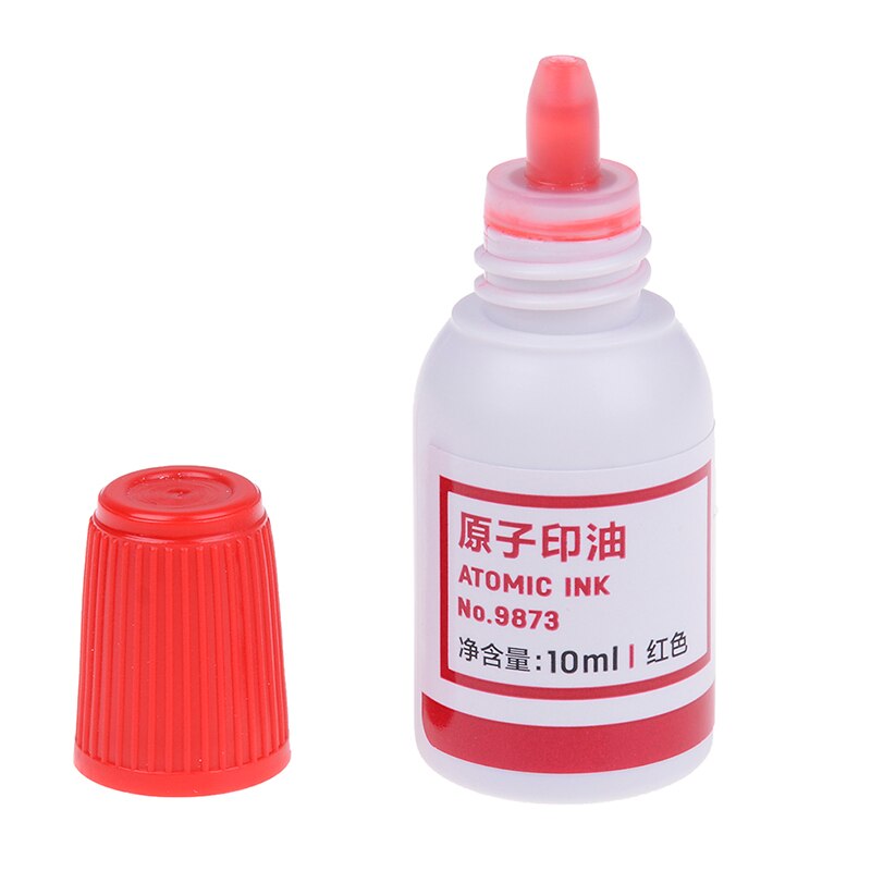 10ml Nachfüllen Tinte Stempel Pad Wasserdichte dauerhaft verrotten Nützliche Werkzeug 1Pc