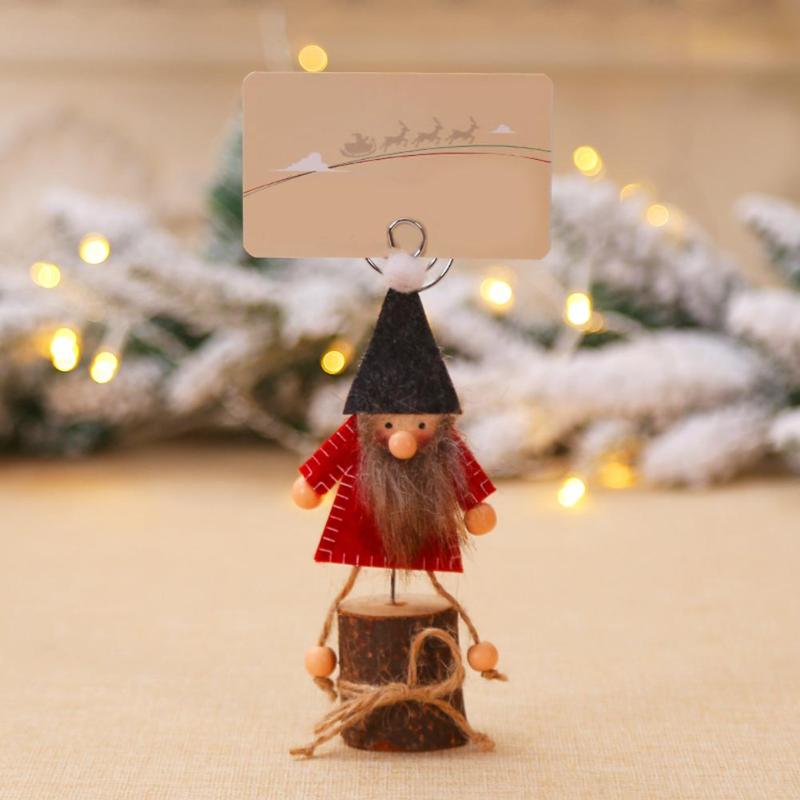 Weihnachten Dekor Schreibtisch Notizen Ordner Clips Begünstigt Platz-kartenhalter Tisch Foto Memo Anzahl Name Clips Nachricht Clips