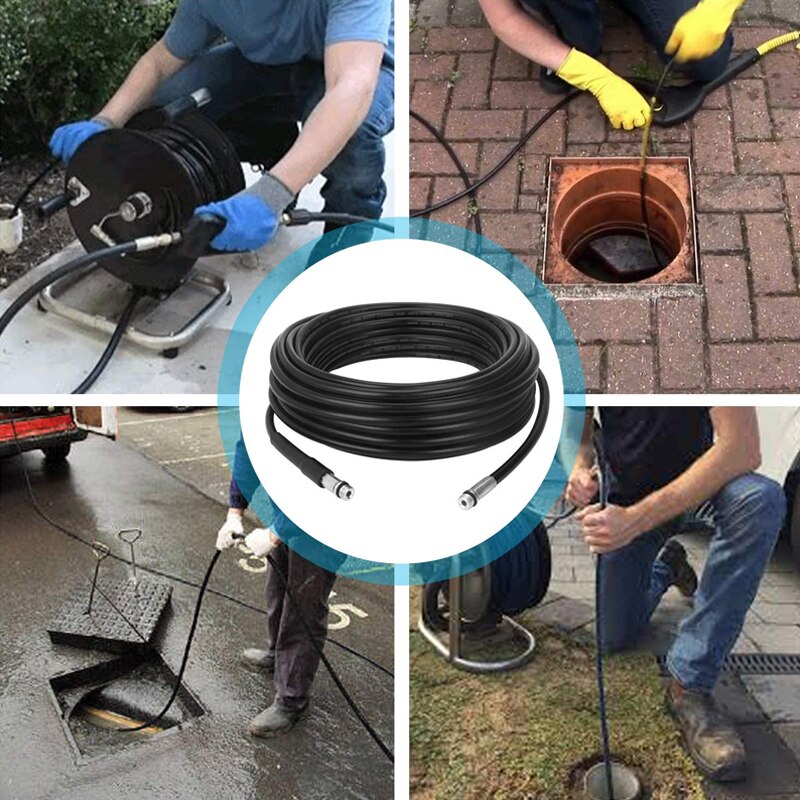 ROUE Pipe Cleaning Cable Pipe Unblocker High Pressure Hose Hydro Jet Nozzle Pressure Washer Tube For Lavor High Pressure Cleaner