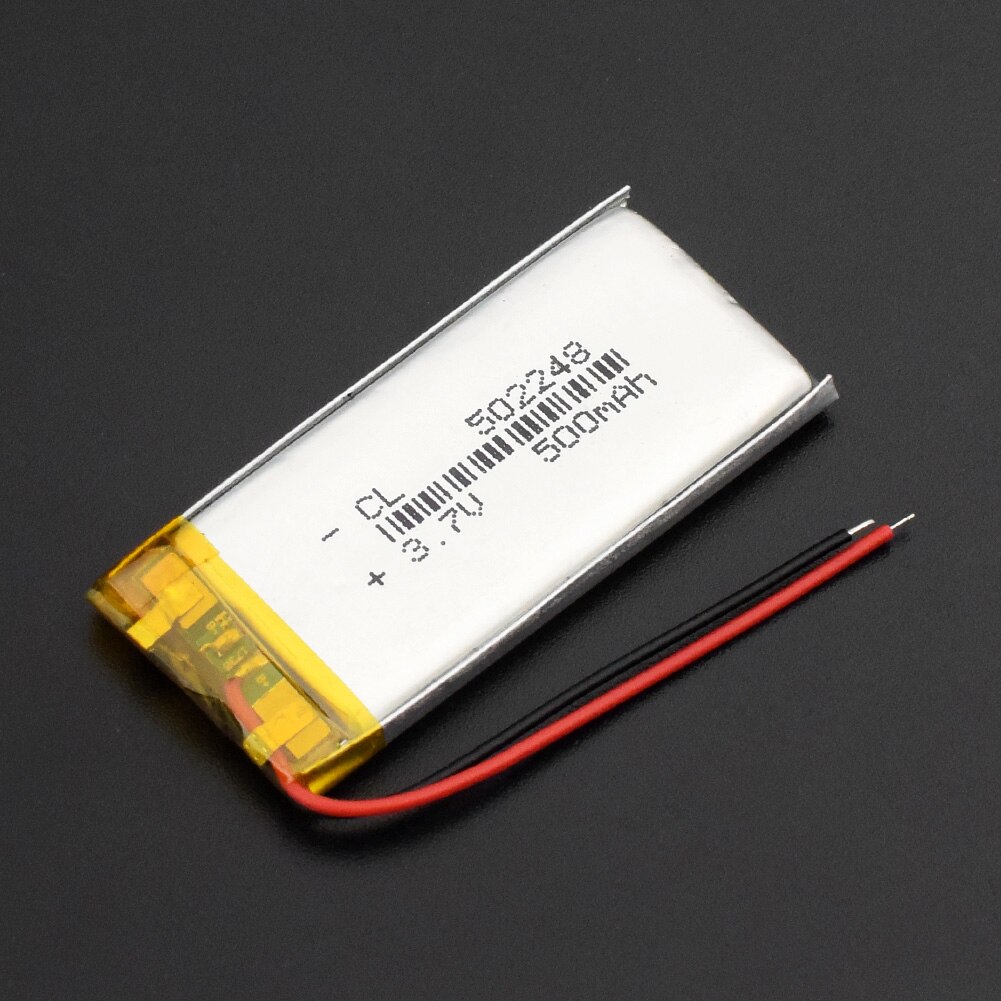 502248 3.7v 500mAh li-ion Lipo cells Lithium Li-Po Polymer Rechargeable Battery For Bluetooth speaker GPS PDA Tachograph: 502248 500mAh 1pc