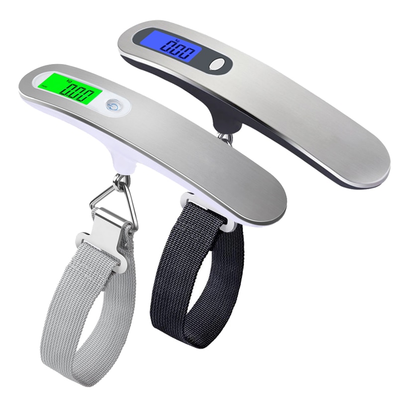 Hand Held Belt Scale 50kg/110lb LCD Digital hanging Scale For Travel Suitcase Luggage Hanging Scales Weighing Balance Electronic