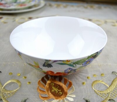 Styl śródziemnomorski oryginalny zagraniczny hiszpania talerze deserowe ceramiczny talerz robić zupy stek talerz na owoce naczynia porcelanowy talerz: Bowl