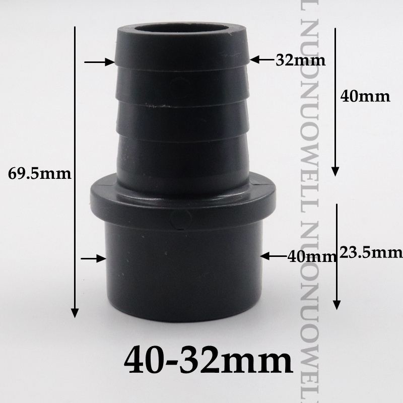1 ~ 20Stck 32 ~ 40mm Flache Zu 16 ~ 40mm Pagode Kunststoff Stecker Bewässerung Adapter Aquarium rohr Montage Aquarium Schlauch Widerhaken Gelenke: 1Stck / 40-32mm