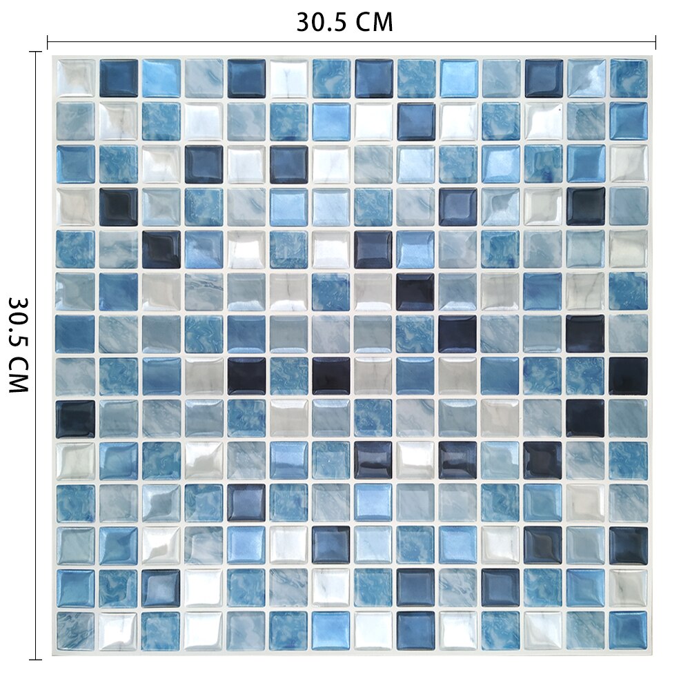 Fancy tiles Morocco Peel and Stick Backsplash Tile 12x12 Inch Self Adhesive Wall Sticker Kitchen: MSSB-S52