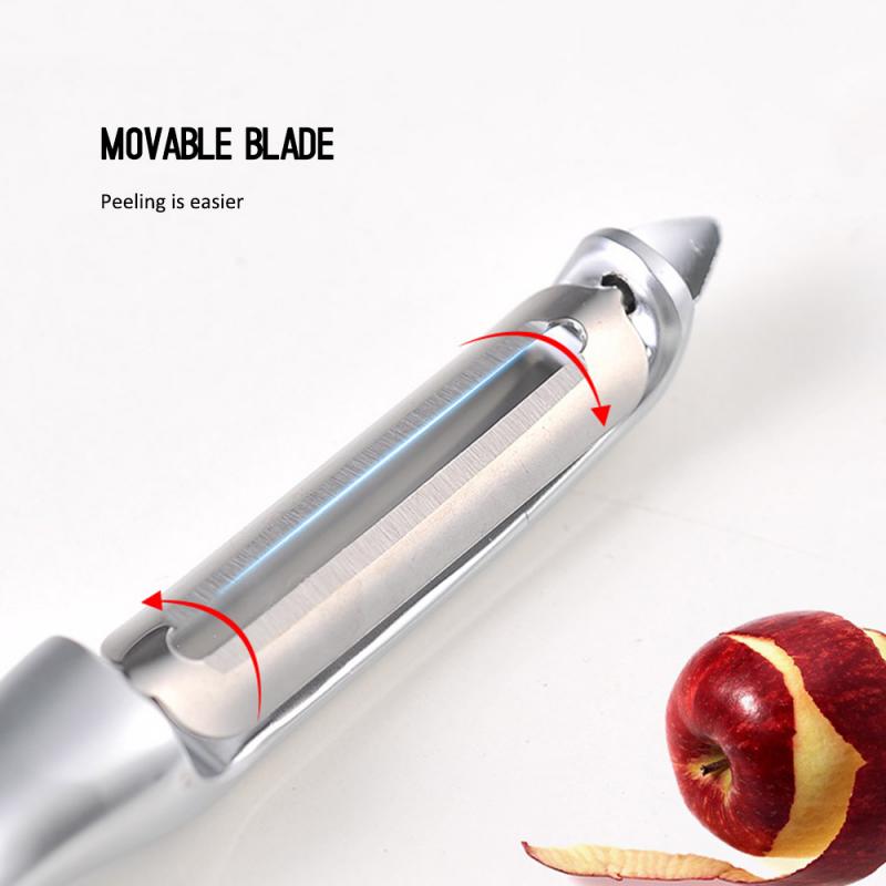Multifuncional afiada durável aço inoxidável frutas vegetais maçã pêra batata cenoura descascador acessórios de cozinha gadget