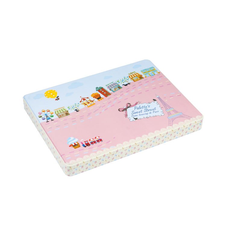 large square exquisite pattern A4 paper dedicated storage iron box file certificate receipt storage finishing box: B-AF-03