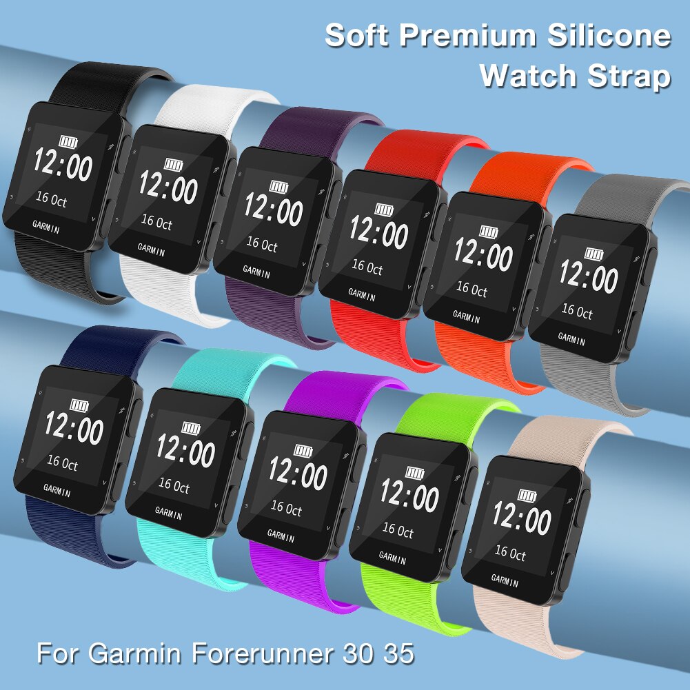 Nyaste för garmin forerunner 35 30 byt ut silikon klockarmband armband & verktyg uk